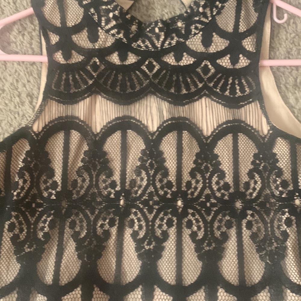 Miss Behave black lace dress with lining, size 16, - Picture 3 of 3